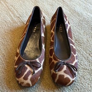Ralph Lauren giraffe flats